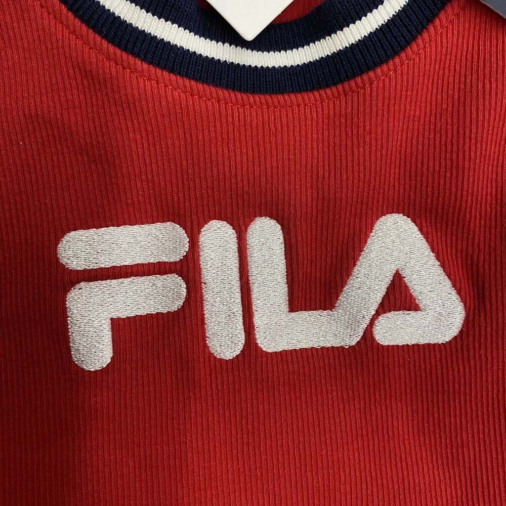 FILA x Urban Outfitters Women’s M Red Mini Dress Sporty Tennis Y2K Blokecore - Picture 14 of 15